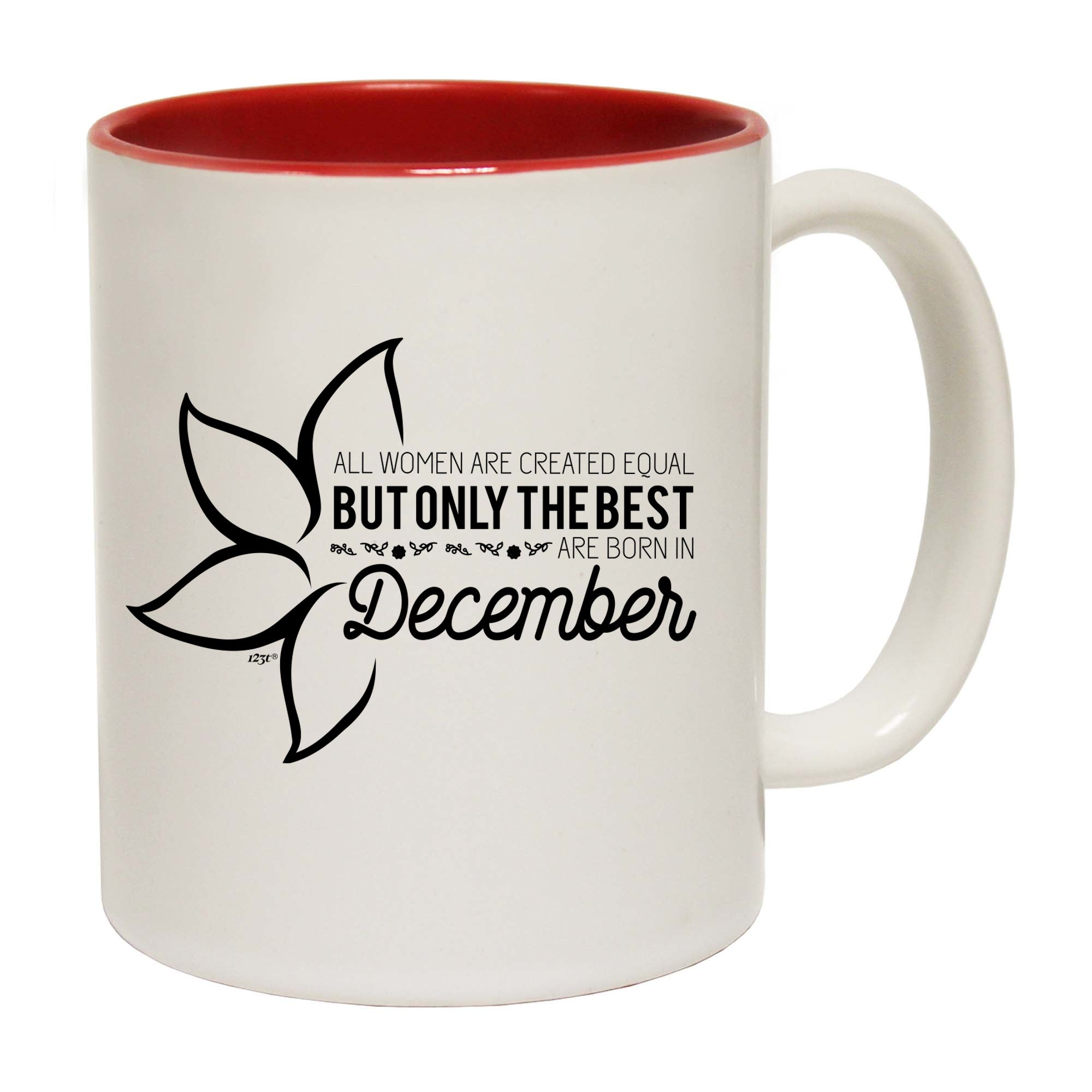 December Birthday All Women Are Created Equal - Funny Coffee Mug Cup