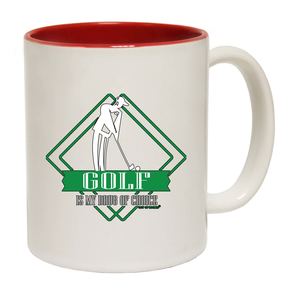 Oob Golf Is My Drug Of Choice - Funny Coffee Mug