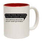 If You Think The Things Say Out Loud Are Bad - Funny Coffee Mug Cup