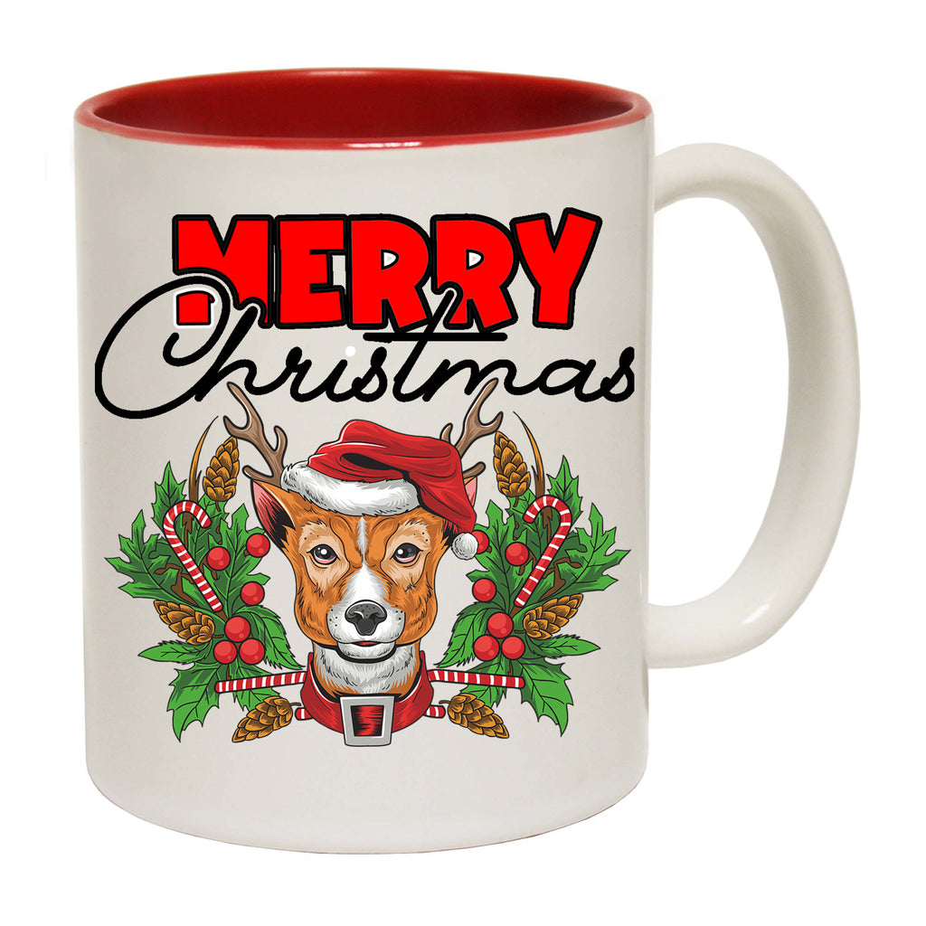 Reindog Reindeer Dog Christmas Xmas Santa - Funny Coffee Mug