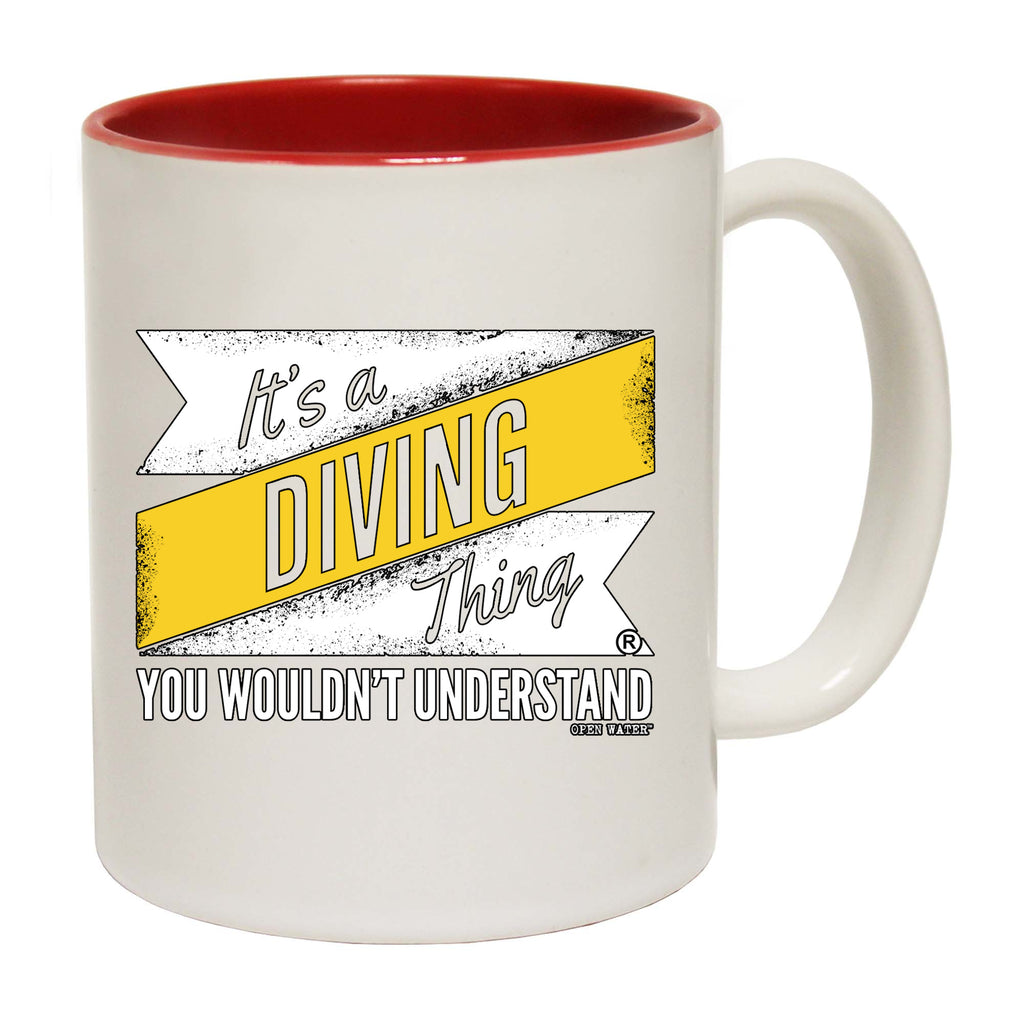 Ow Its A Diving Thing - Funny Coffee Mug
