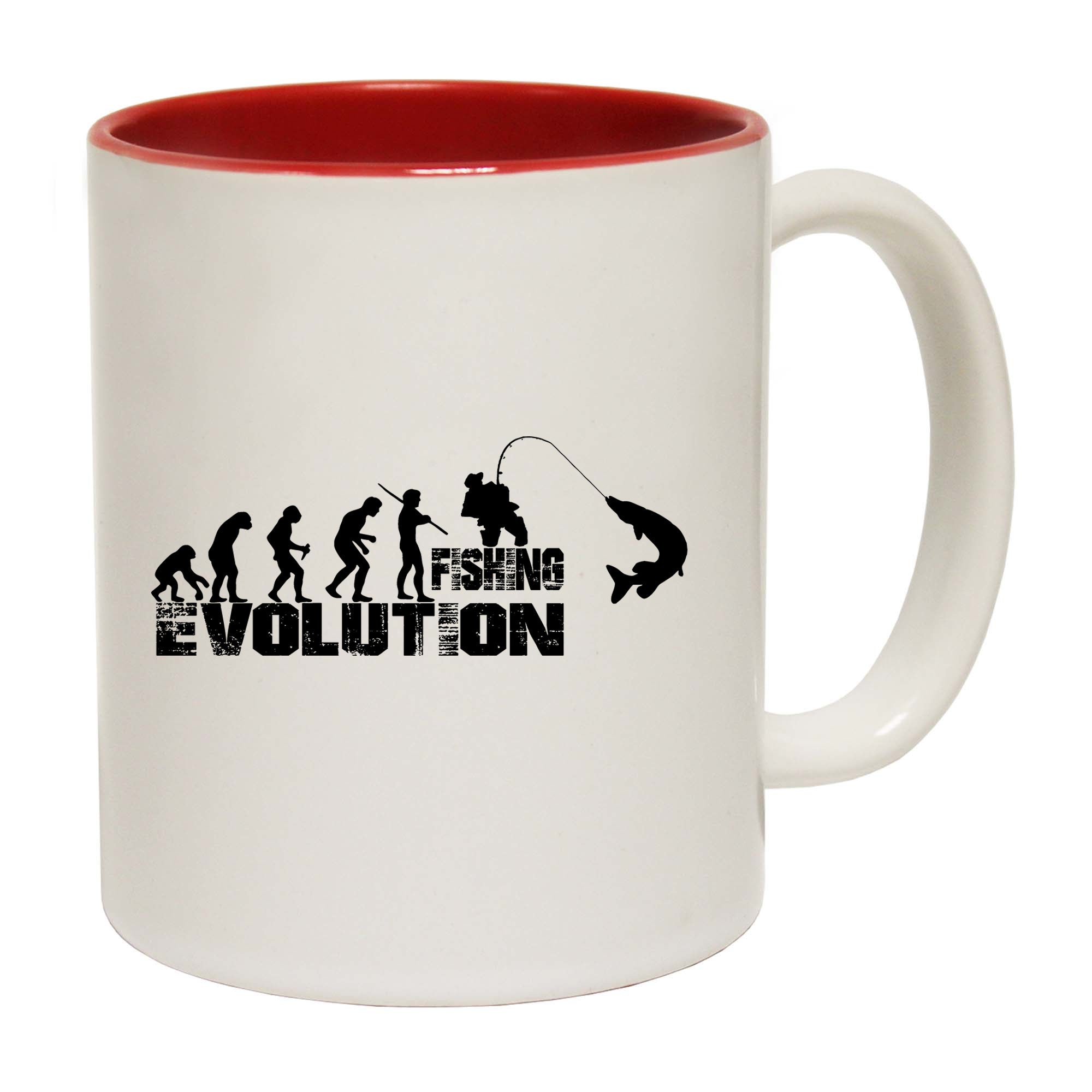 Fishing Evolution - Funny Coffee Mug
