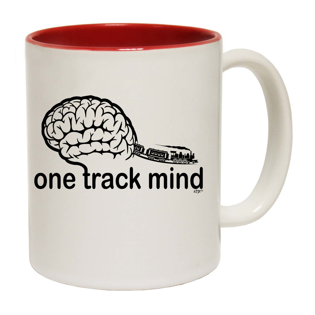 One Track Mind Trains - Funny Coffee Mug