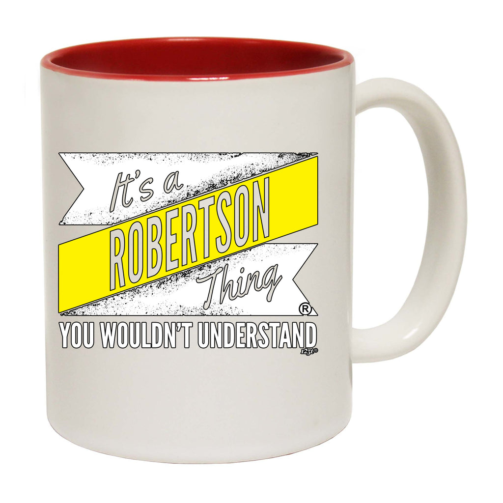 Robertson V2 Surname Thing - Funny Coffee Mug