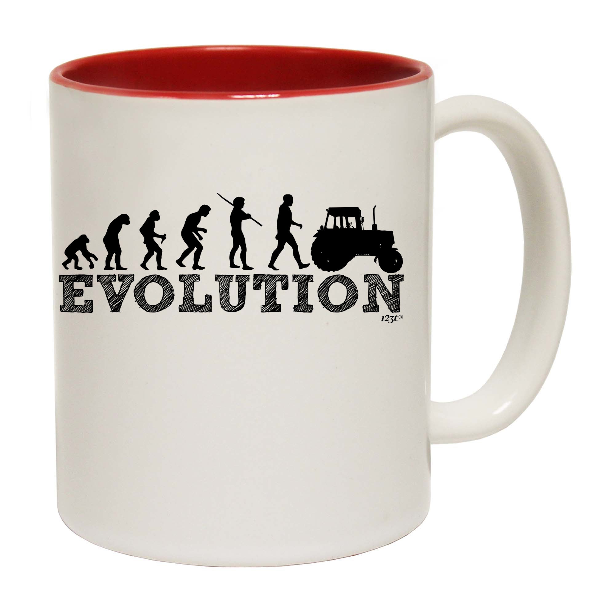 Evolution Tractor - Funny Coffee Mug Cup