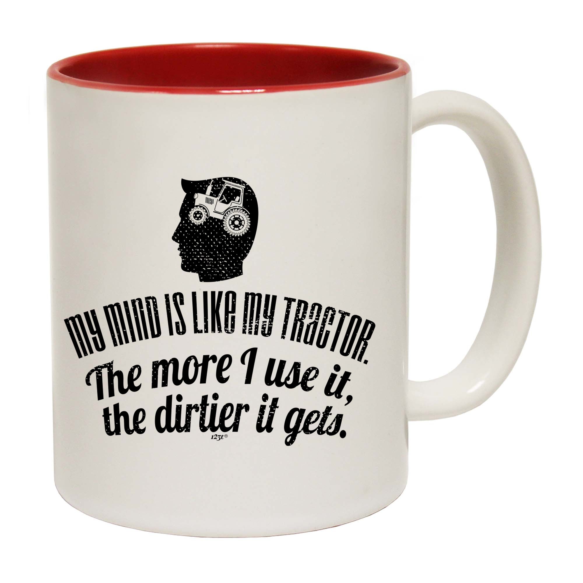 My Mind Is Like My Tractor Dirtier It Gets - Funny Coffee Mug