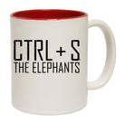 Ctrl S Save The Elephants - Funny Coffee Mug Cup