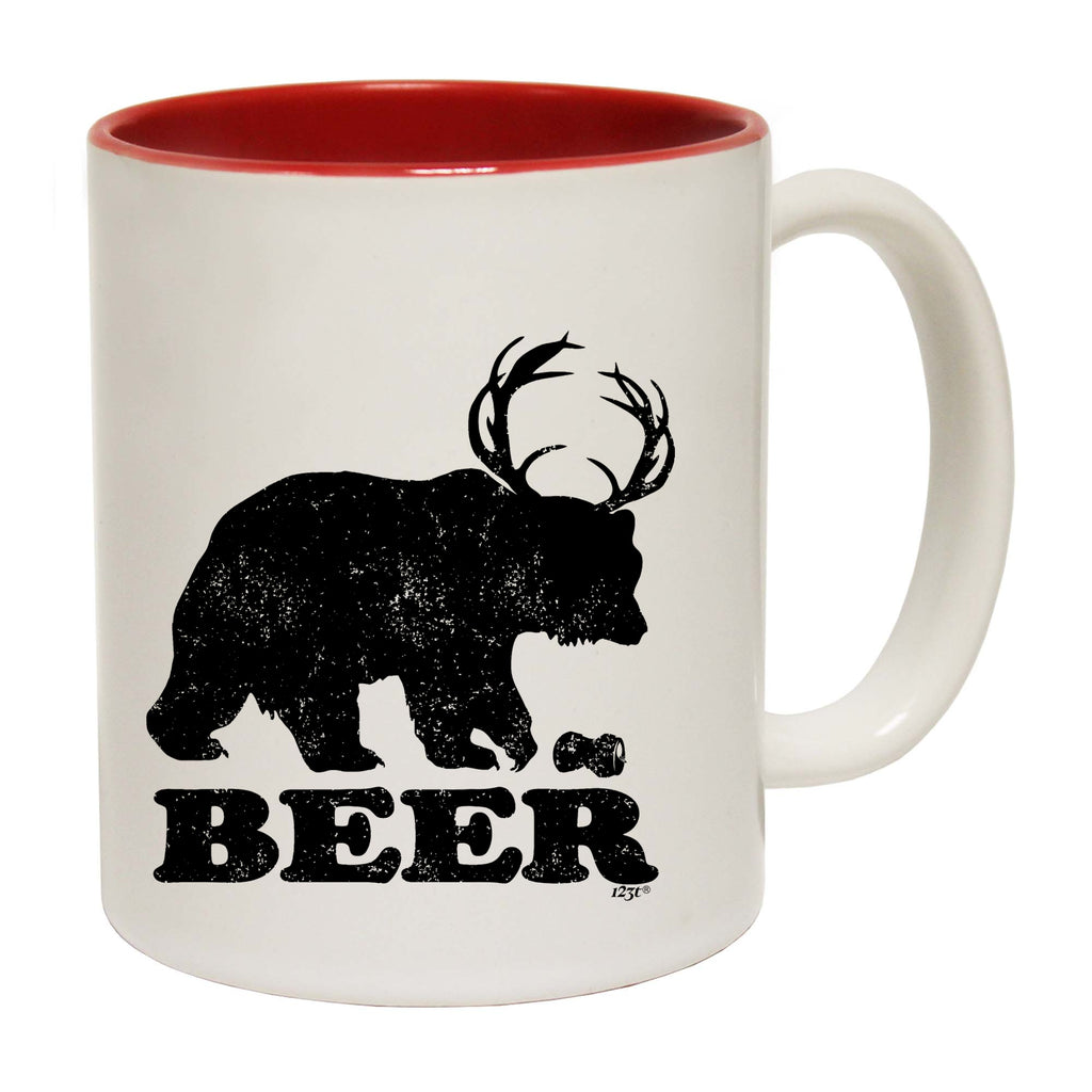 Beer Bear Deer - Funny Coffee Mug Cup