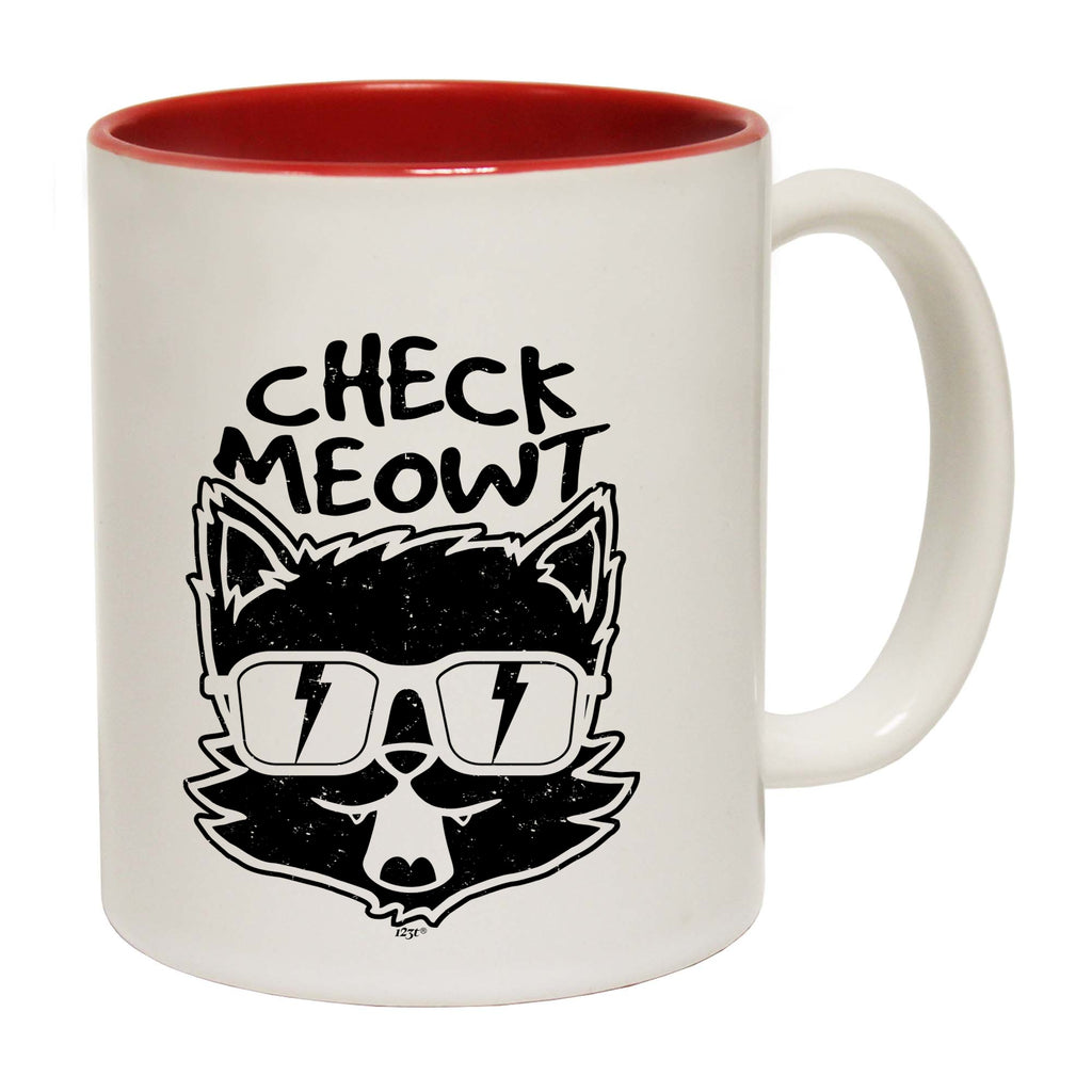 Check Meowt Cat - Funny Coffee Mug Cup