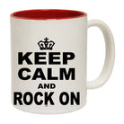Keep Calm And Rock On - Funny Coffee Mug