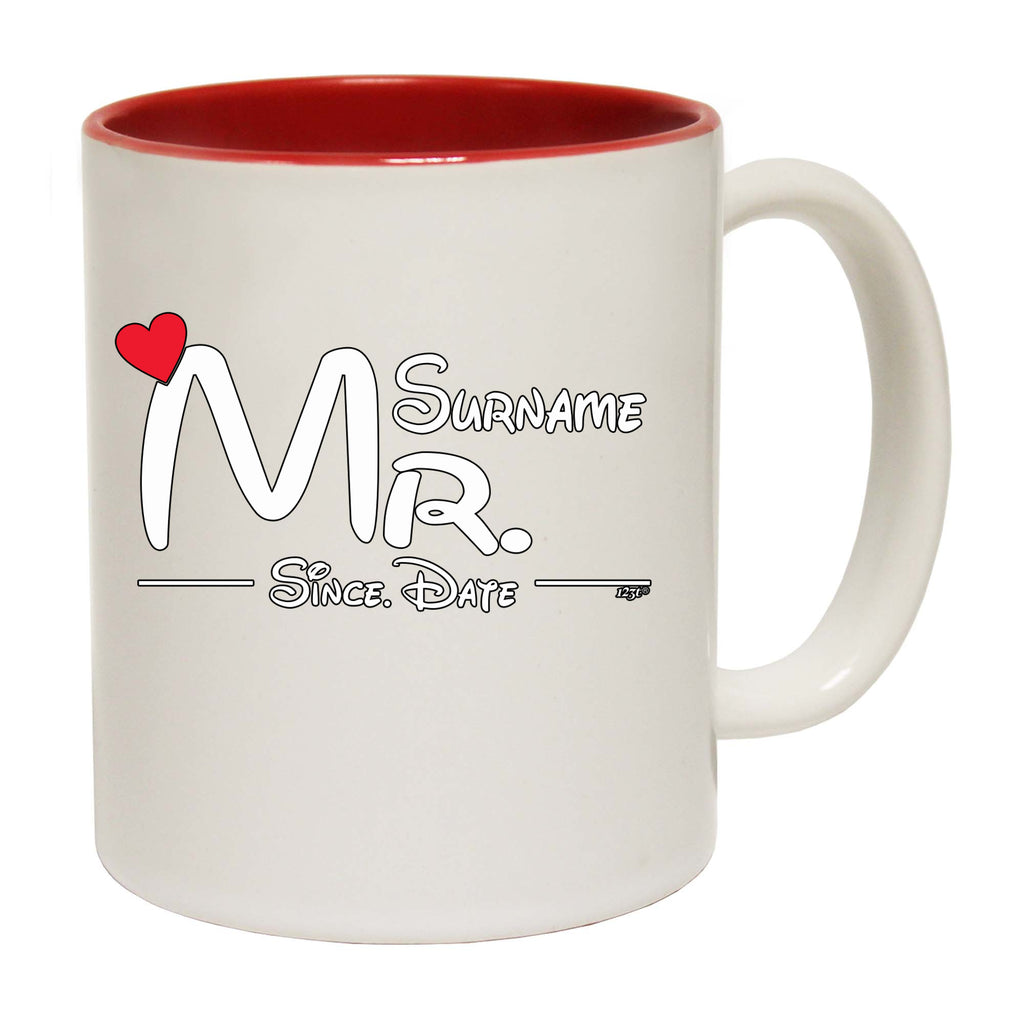 Surname Heart Mr Since - Funny Coffee Mug