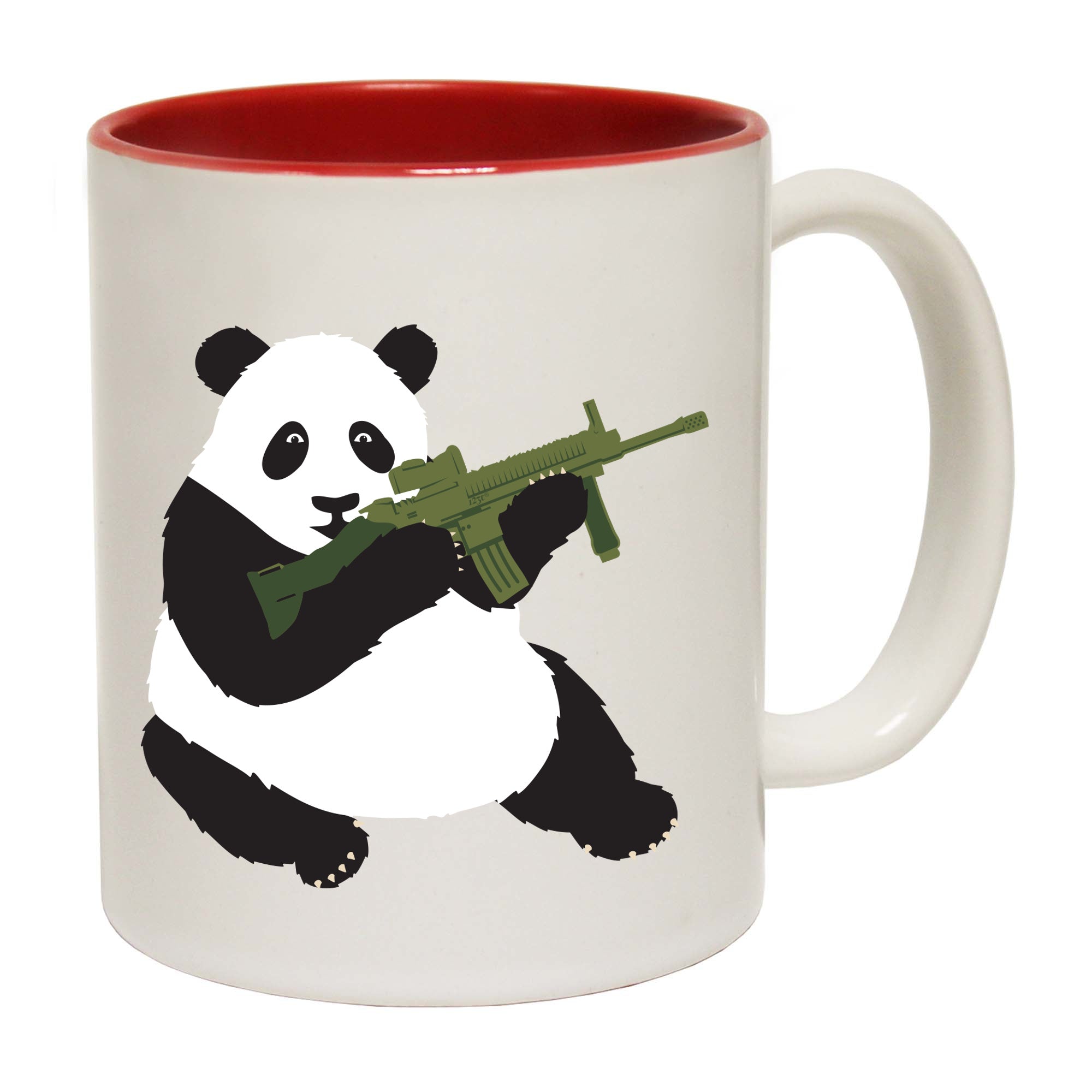 Armed Panda - Funny Coffee Mug Cup