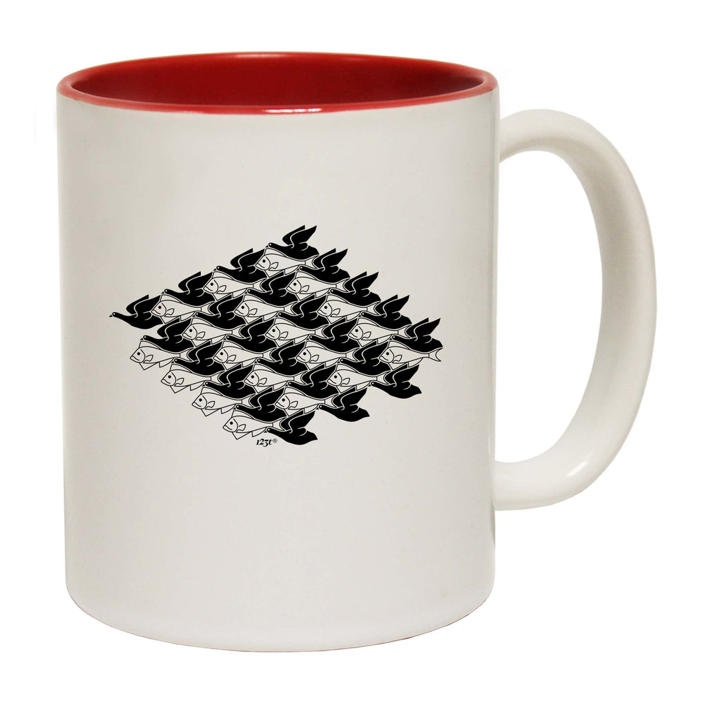 Fish Swan Illusion - Funny Coffee Mug