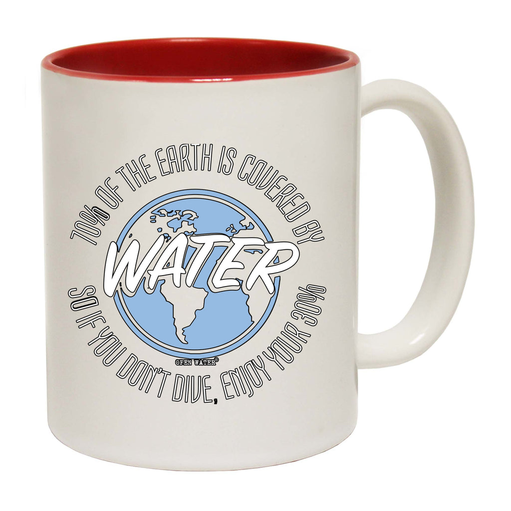Ow 70% Of Earth Covered By - Funny Coffee Mug