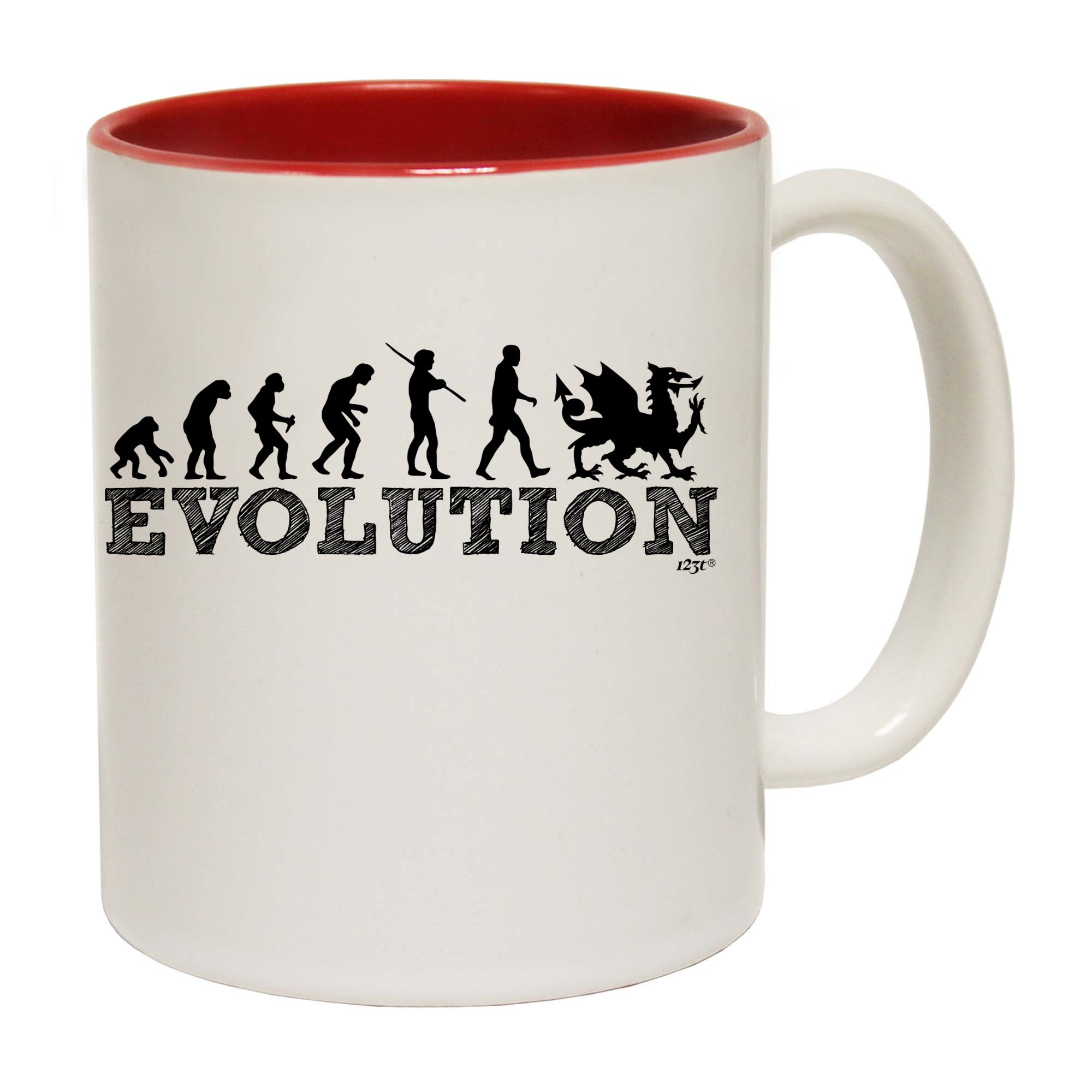 Evolution Welsh - Funny Coffee Mug Cup