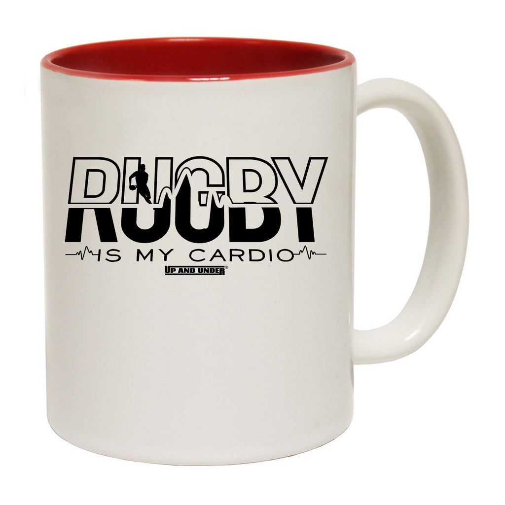 Uau Rugby Is My Cardio - Funny Coffee Mug