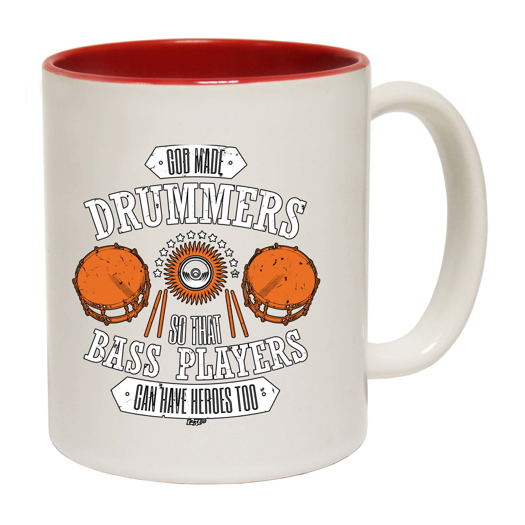 God Made Drummers Drums Music - Funny Coffee Mug Cup