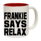 Frankie Says Relax Solid White - Funny Coffee Mug Cup