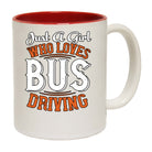 Just A Girl Who Loves Bus Driving - Funny Coffee Mug