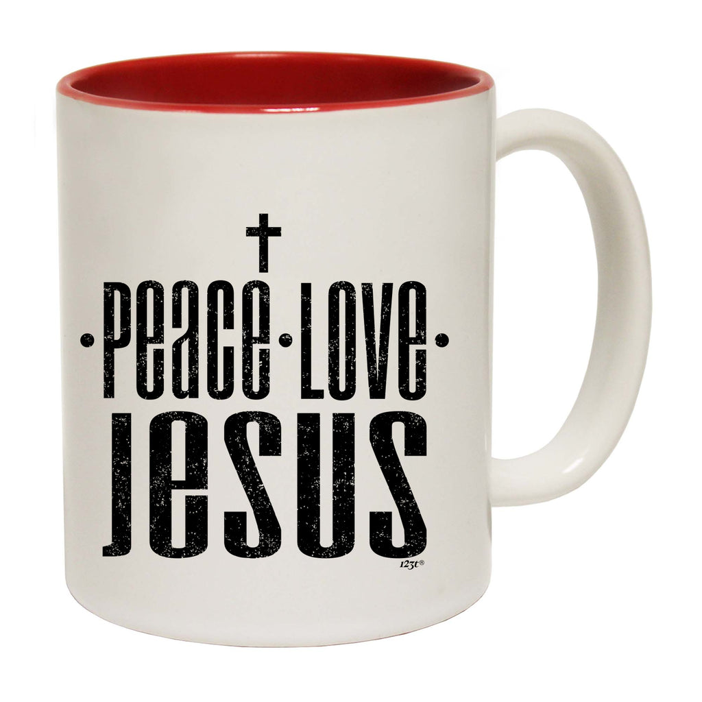 Peace Love Jesus - Funny Coffee Mug