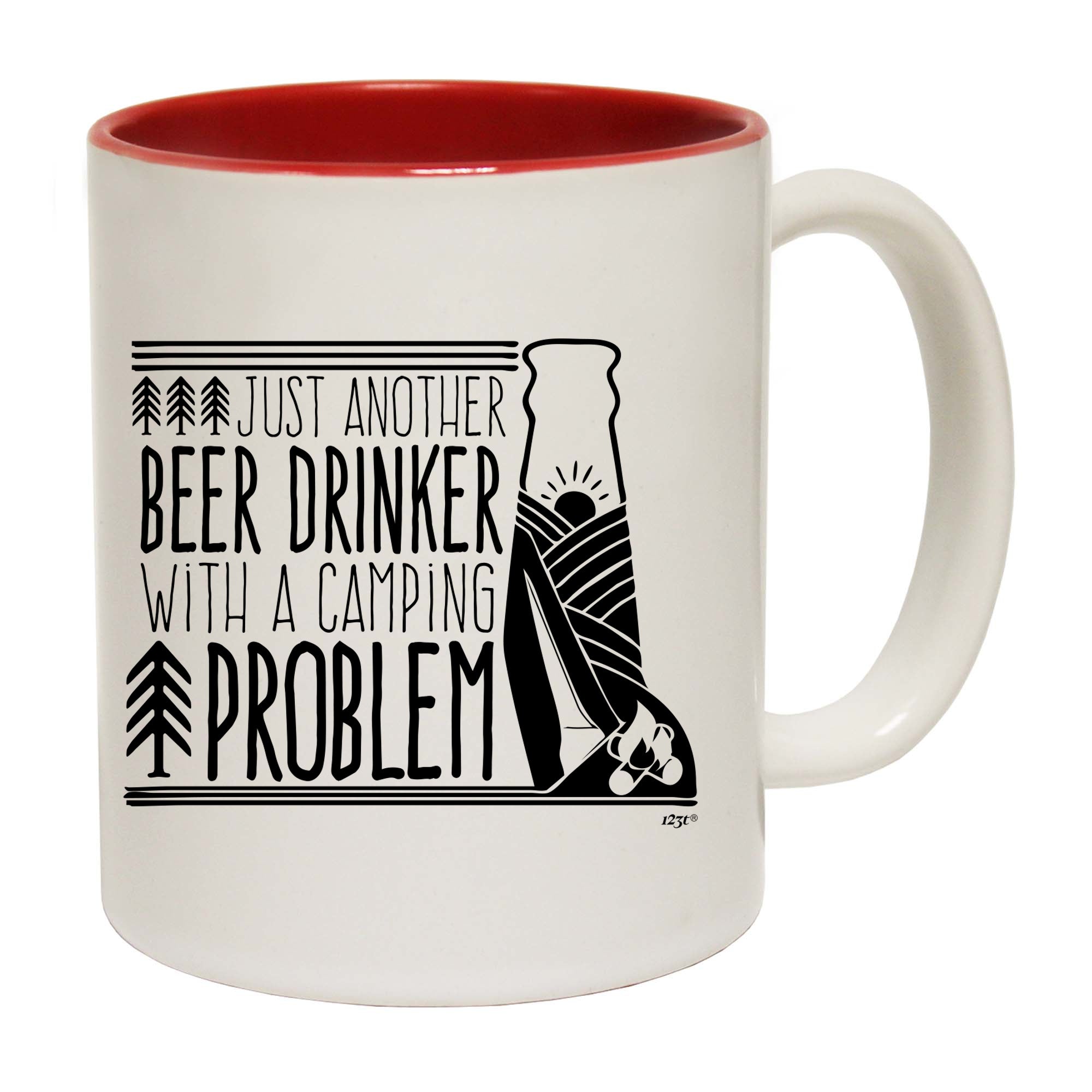 Beer Drinker With A Camping Problem - Funny Coffee Mug Cup