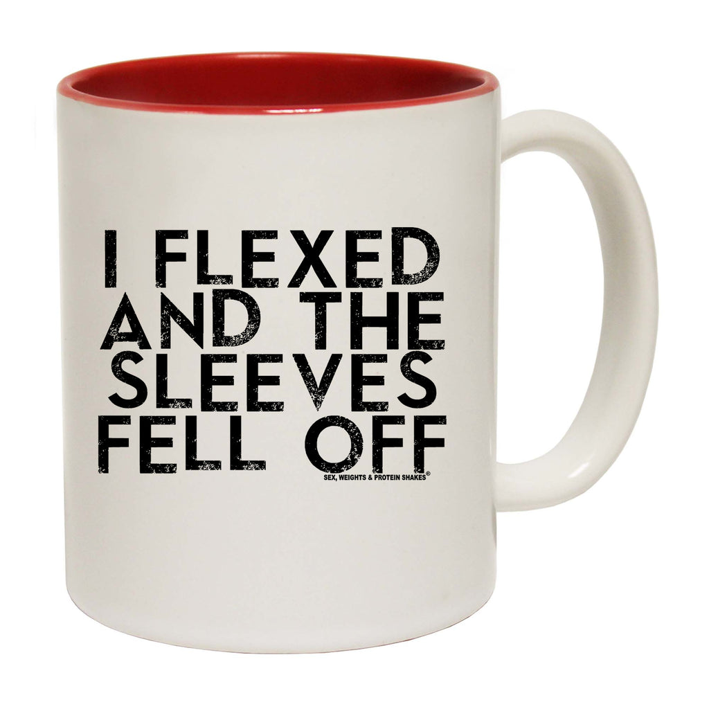 Gym I Flexed And The Sleeves Fell Off - Funny Coffee Mug