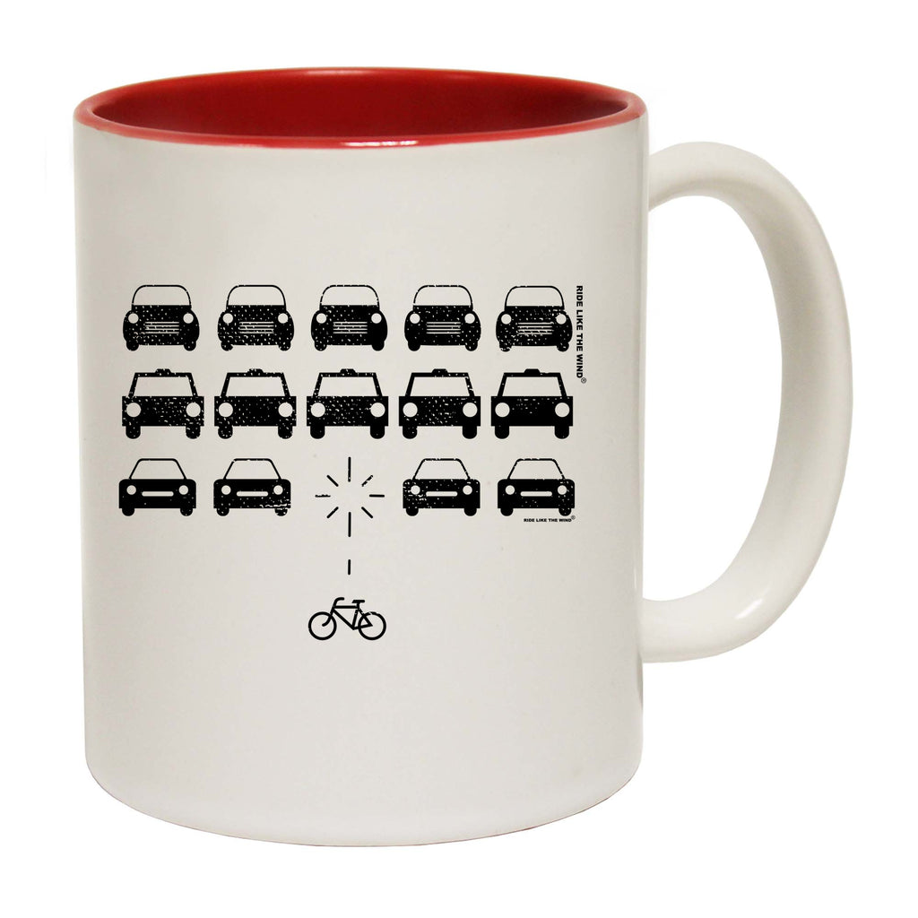 Rltw Bike Vs Cars - Funny Coffee Mug