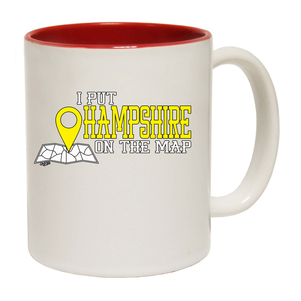 Put On The Map Hampshire - Funny Coffee Mug