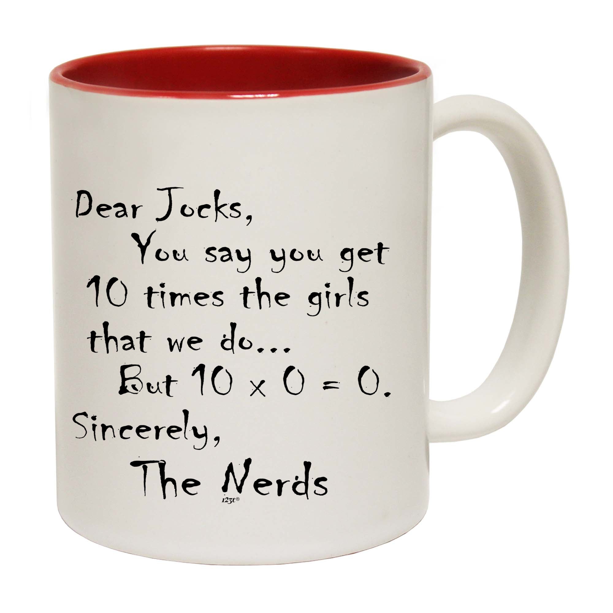 Dear Jocks Nerd College - Funny Coffee Mug Cup