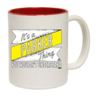 Parker V2 Surname Thing - Funny Coffee Mug