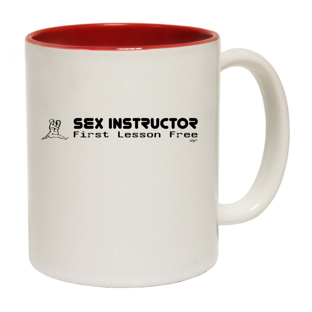 S X Instructor First Lesson Free - Funny Coffee Mug