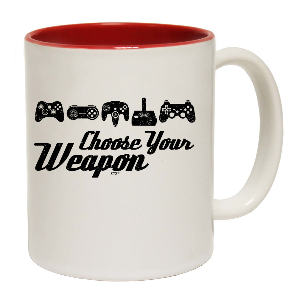 Gamer Choose Your Weapon - Funny Coffee Mug Cup