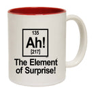 The Element Of Surprise White - Funny Coffee Mug