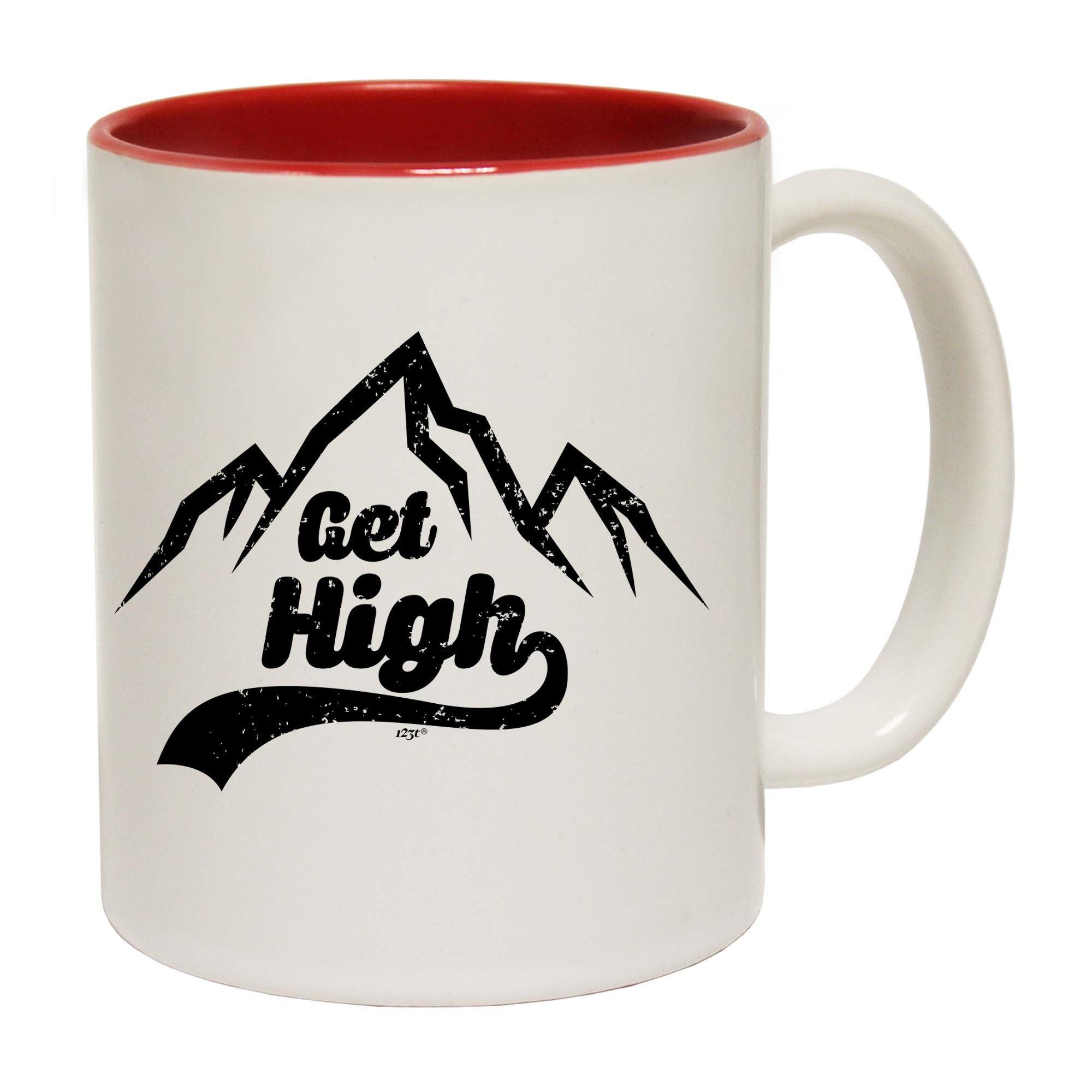 Get High Snow Mountains - Funny Coffee Mug Cup