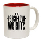 Swps Peace Love Weights - Funny Coffee Mug