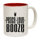 Peace Love Booze - Funny Coffee Mug