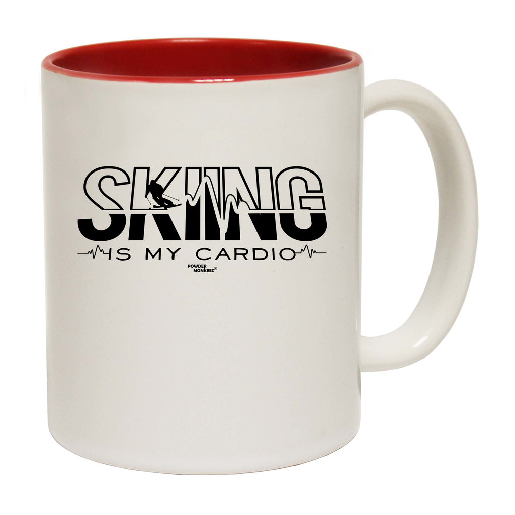 Pm Skiing Is My Cardio - Funny Coffee Mug