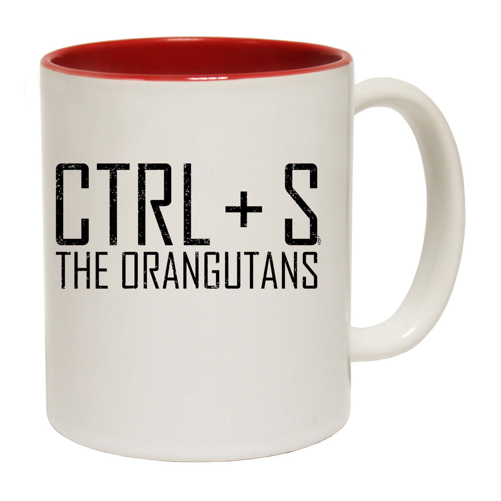 Ctrl S Save The Orangutans - Funny Coffee Mug Cup