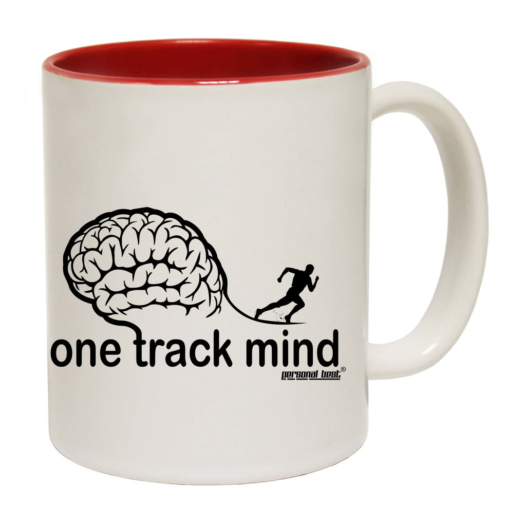 One Track Mind Running - Funny Coffee Mug