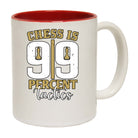 Chess Is 99 Percent Tactics - Funny Coffee Mug