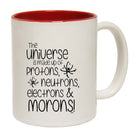 The Universe Is Made Of Protons Neutrons Morons - Funny Coffee Mug