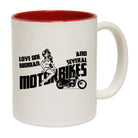 Love One Woman And Several Motorbikes Black - Funny Coffee Mug