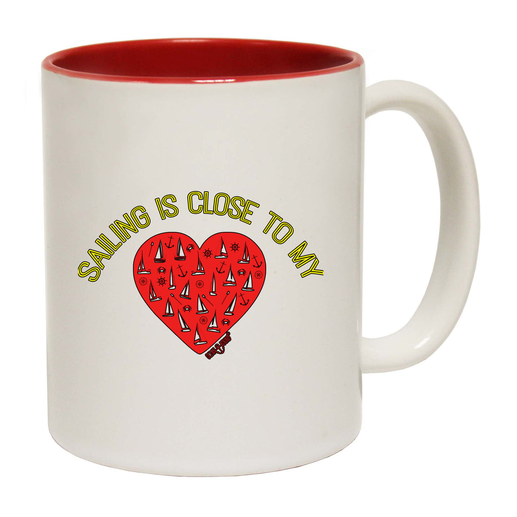 Ob Sailing Is Close To My Heart - Funny Coffee Mug