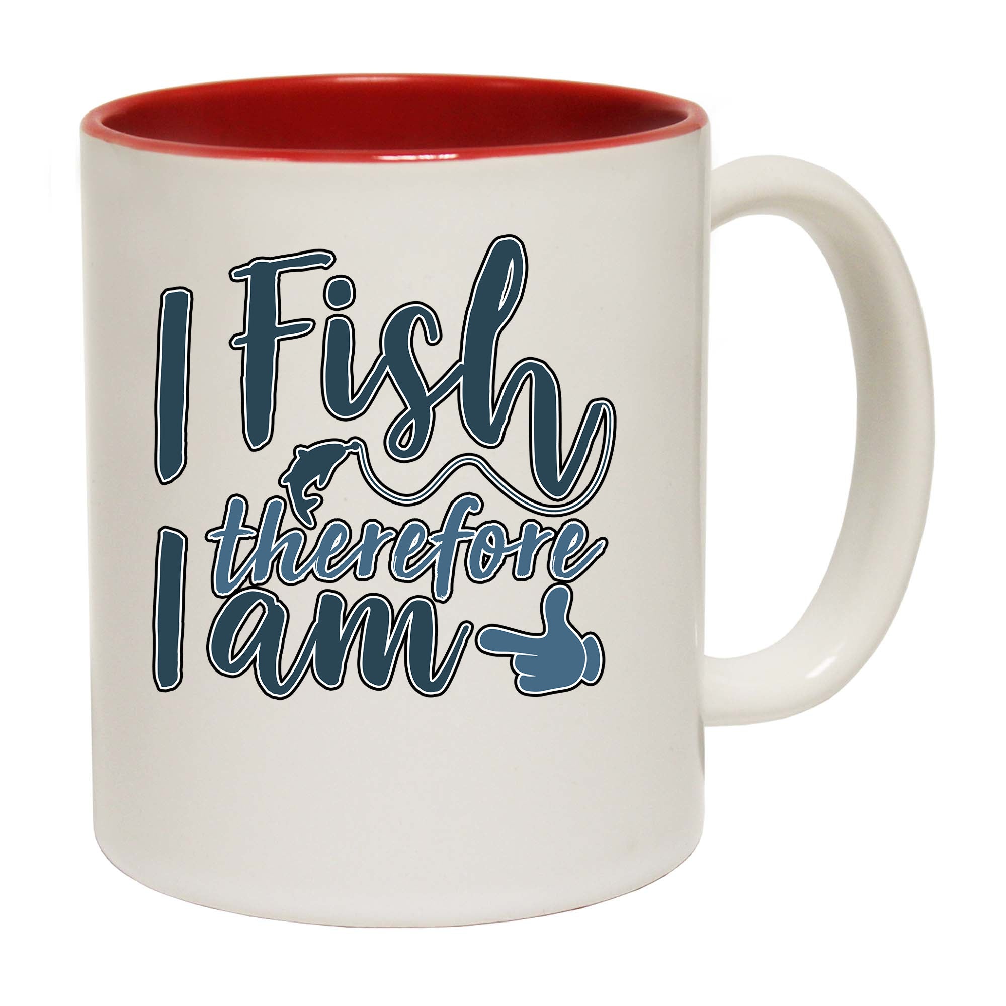 I Fish Therefore I Am - Funny Coffee Mug