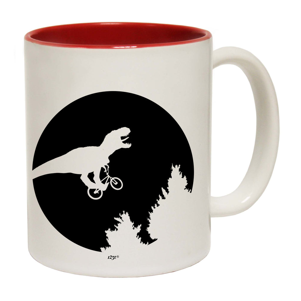 Dinosaur Across The Moon - Funny Coffee Mug Cup