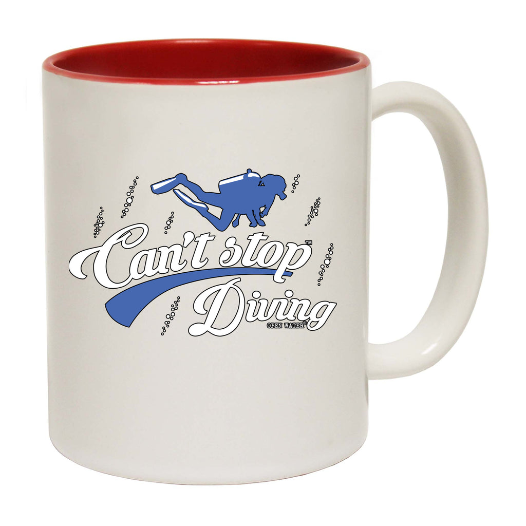 Ow Cant Stop Diving - Funny Coffee Mug