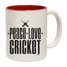 Peace Love Cricket - Funny Coffee Mug