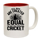 Cricket All Men Are Created Equal - Funny Coffee Mug