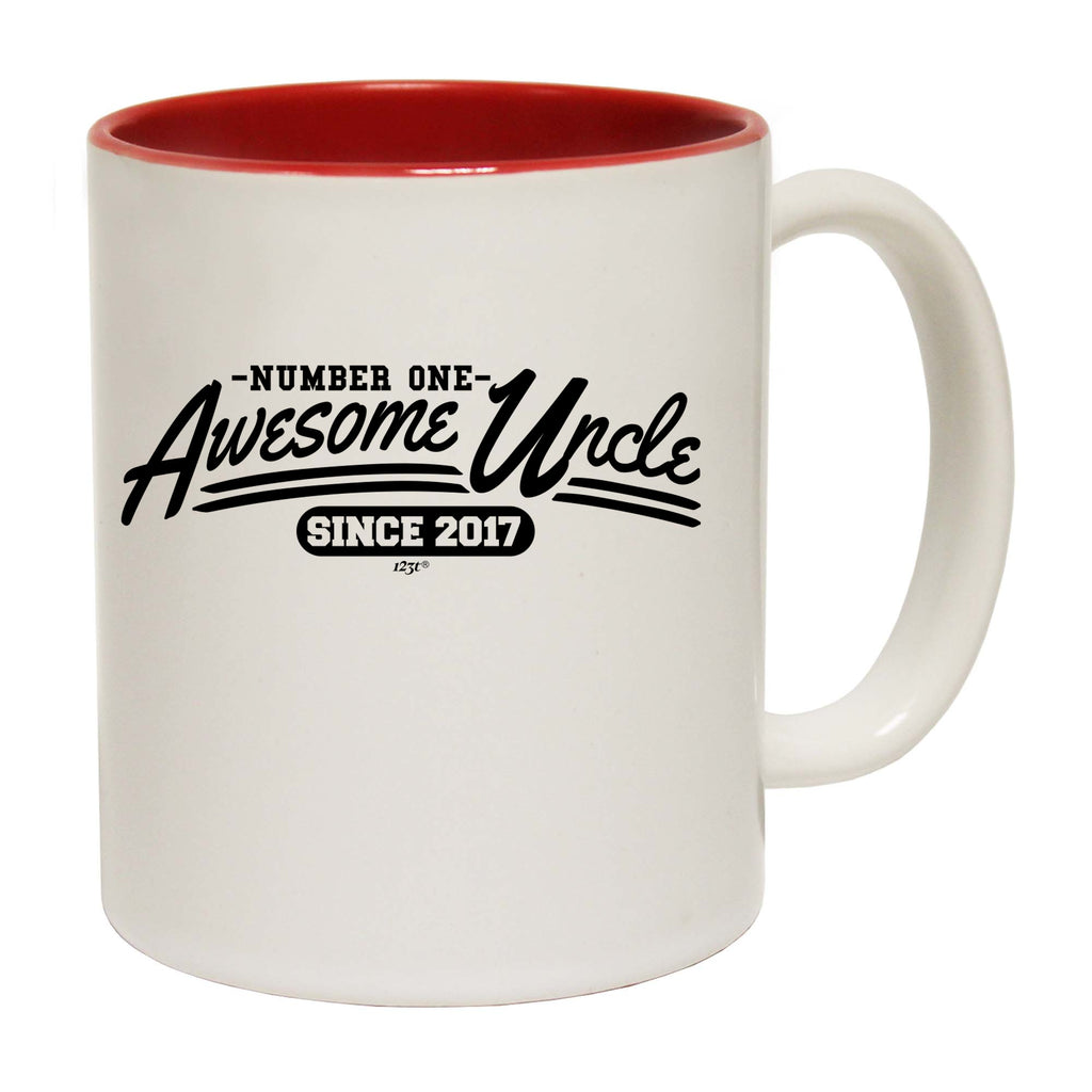 Awesome Uncle Since 2017 - Funny Coffee Mug Cup