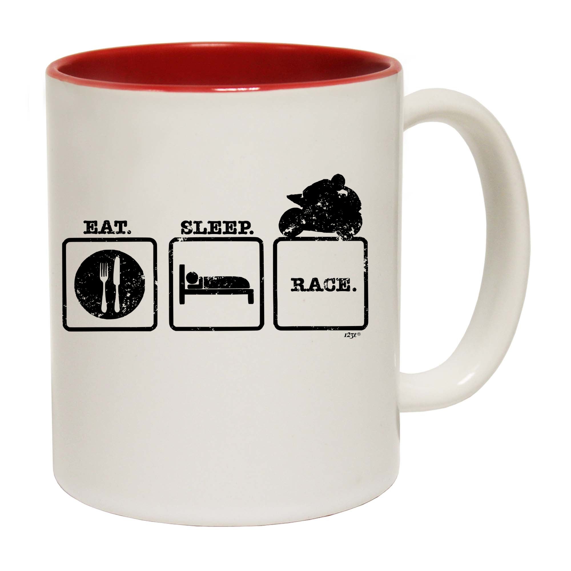 Eat Sleep Race Superbike Motorbike - Funny Coffee Mug Cup